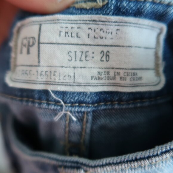 Free People Denim Overalls - Size 26 - Picture 9 of 11